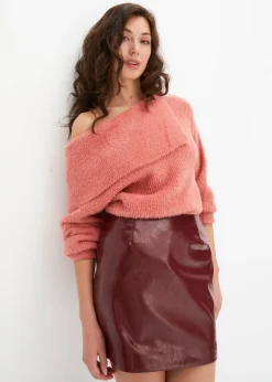 Pull à encolure Bardot asymétrique