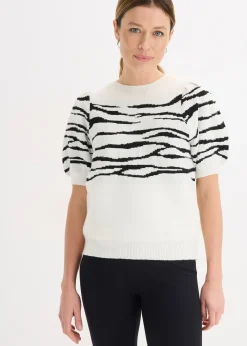 Pull à manches bouffantes