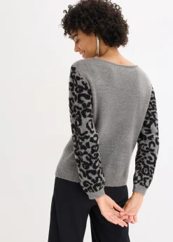 Pull à motif léopard