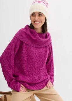 Pull à motif torsadé