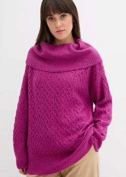 Pull à motif torsadé