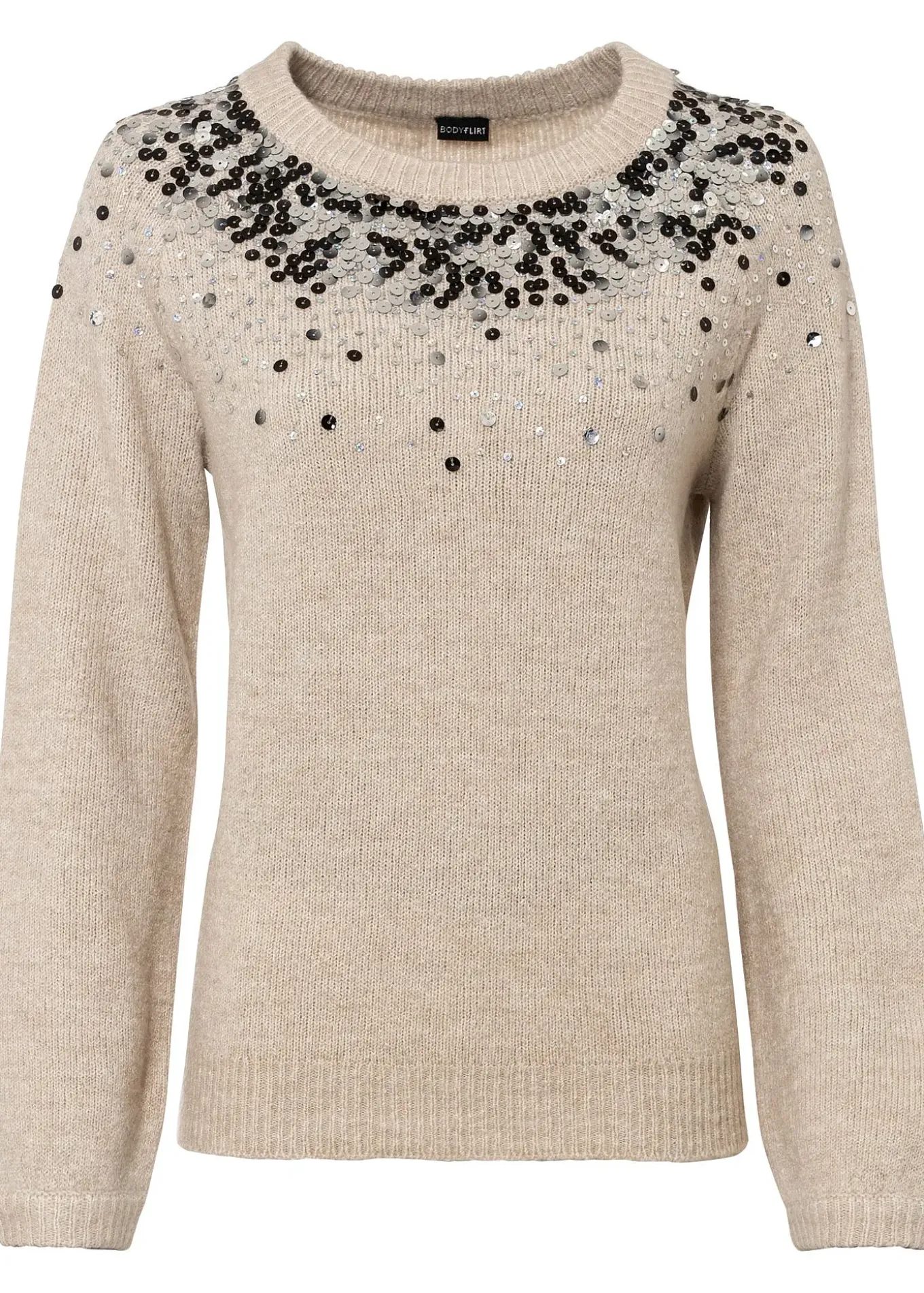 Pull à sequins multicolores
