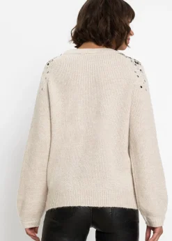 Pull à sequins multicolores