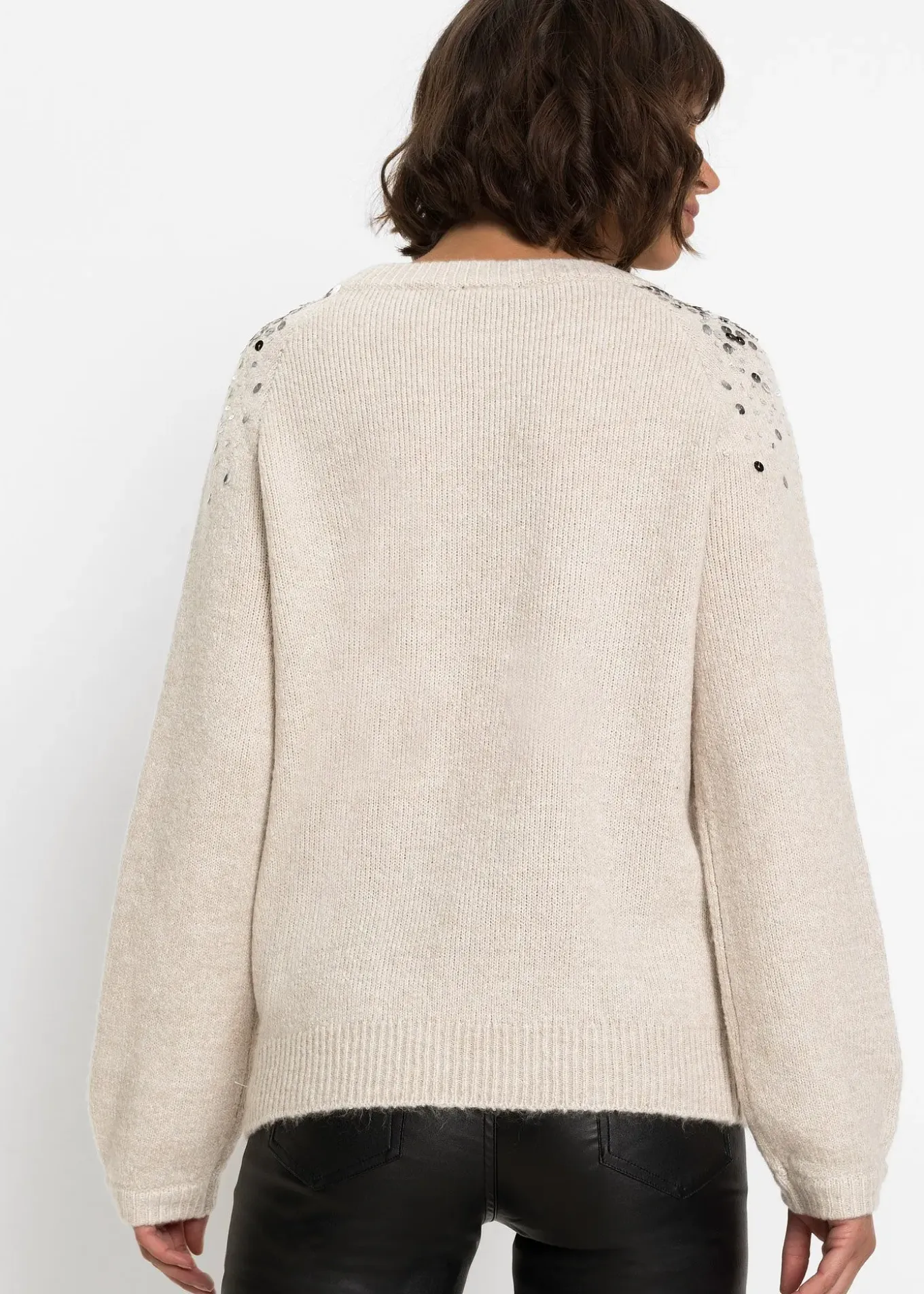 Pull à sequins multicolores