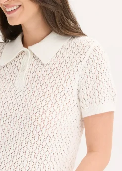 Pull ajouré 100% coton