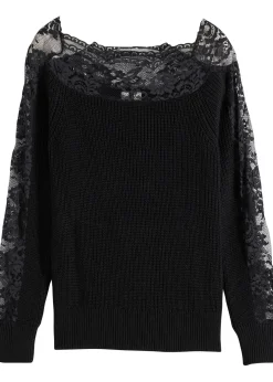 Pull avec dentelle