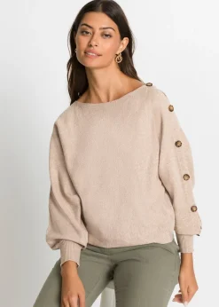 Pull avec détails boutons