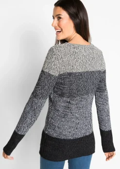 Pull avec rayures bloc