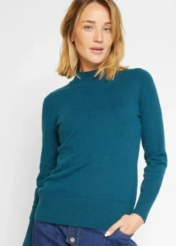 Pull basique à col montant