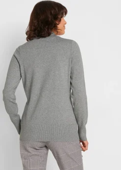 Pull basique à col montant