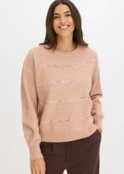 Pull boxy à sequins