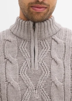 Pull camionneur à motif torsadé