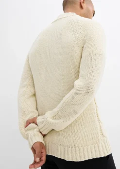 Pull camionneur doux en grosse maille à motif torsadé