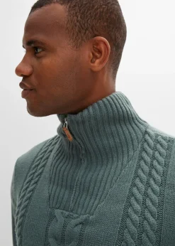 Pull camionneur en grosse maille torsadée