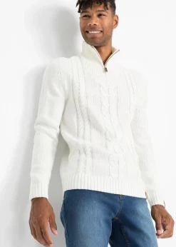 Pull camionneur en grosse maille torsadée