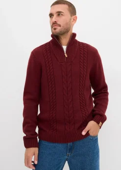 Pull camionneur en grosse maille torsadée