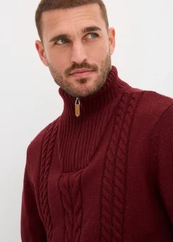 Pull camionneur en grosse maille torsadée