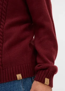 Pull camionneur en grosse maille torsadée