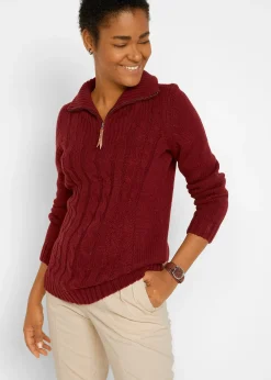 Pull camionneur en maille torsadée