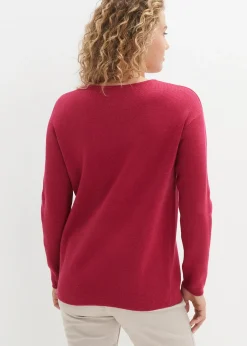 Pull col rond en maille milano côtelée