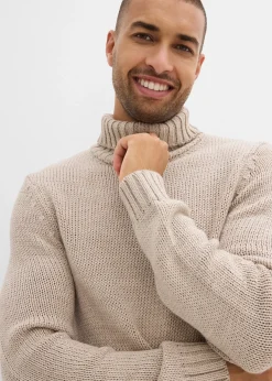 Pull col roulé