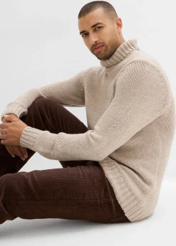 Pull col roulé