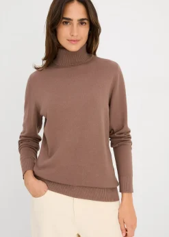Pull col roulé
