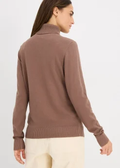 Pull col roulé