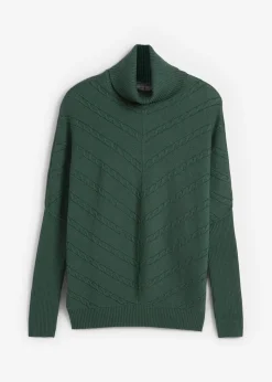 Pull col roulé