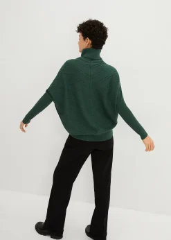 Pull col roulé