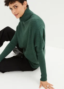 Pull col roulé