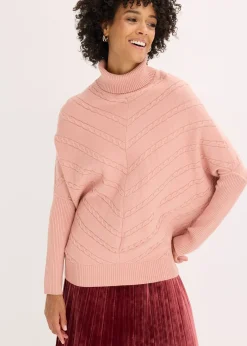 Pull col roulé
