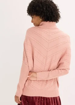 Pull col roulé