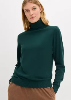 Pull col roulé
