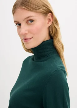 Pull col roulé