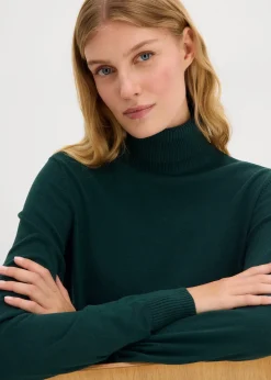 Pull col roulé