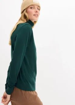 Pull col roulé