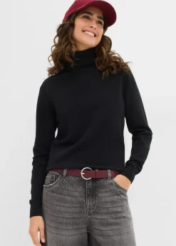 Pull col roulé