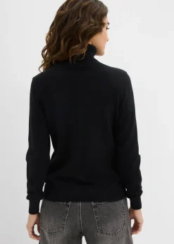 Pull col roulé