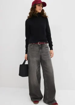 Pull col roulé