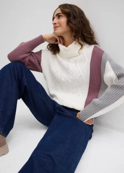 Pull col roulé