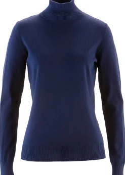 Pull col roulé