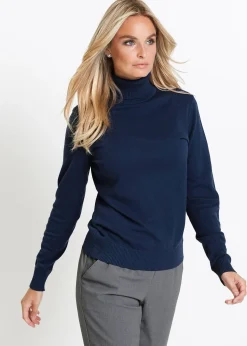 Pull col roulé