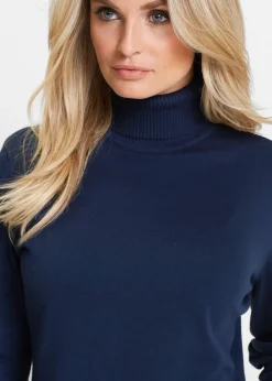 Pull col roulé