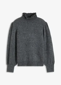 Pull col roulé