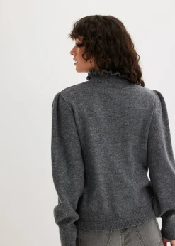 Pull col roulé