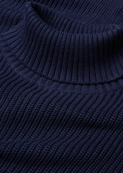Pull col roulé 100% coton