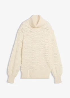 Pull col roulé avec laine mérinos