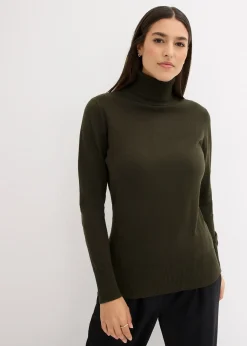 Pull col roulé basique