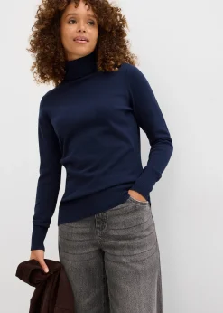 Pull col roulé basique